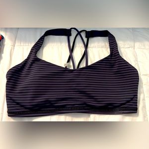 Lululemon Striped Strappy Sporta bra
